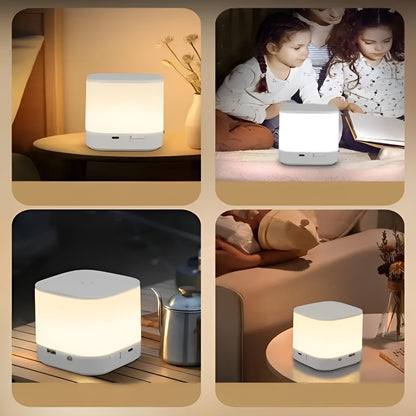 Led-bordlampe Med Berøringsdimmer – Justerbar Lysstyrke Og Fargetemperatur | Usb-lading, Timer, Ideell For Soverommet