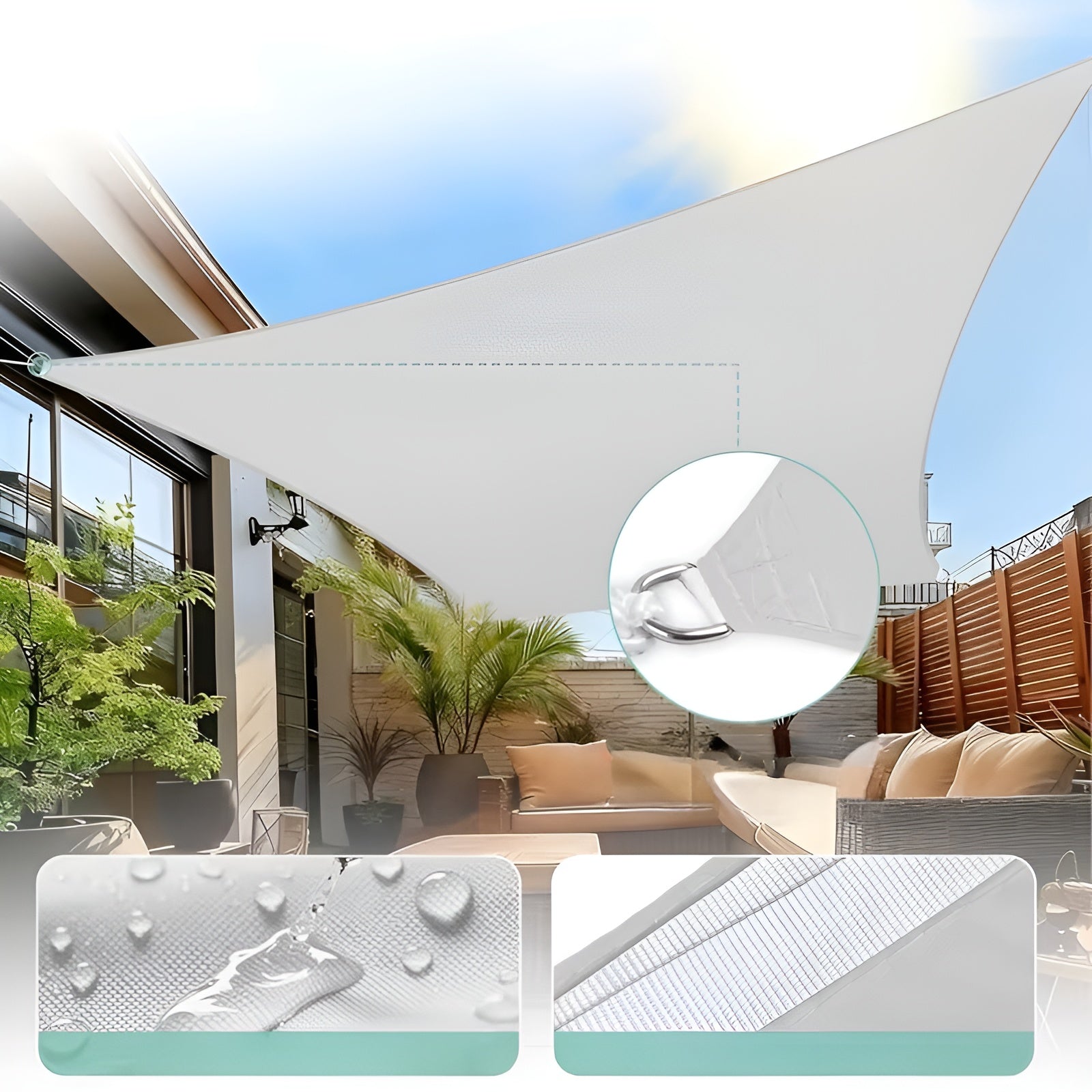 Uv-bestandig Solseil – Vanntett, Vindfast Og Ideelt For Terrasse, Hage Og Balkong