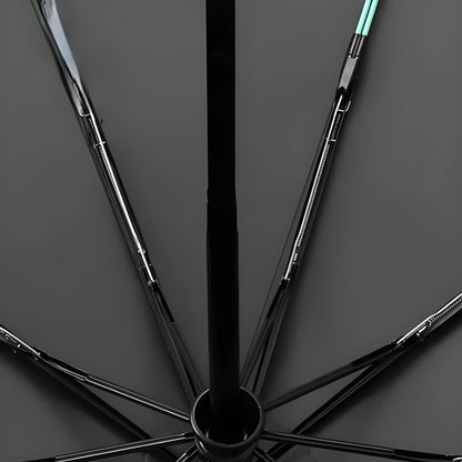 Automatisk Sammenleggbar Paraply – Trehåndtak, Vindbestandig Design | 106 cm