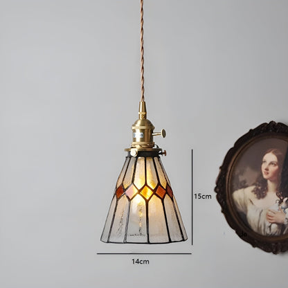 Europeisk Vintage Pendellampe – Stilig LED-pendellampe i tre og kobber | Med glasskuppel i design for stue og spisestue