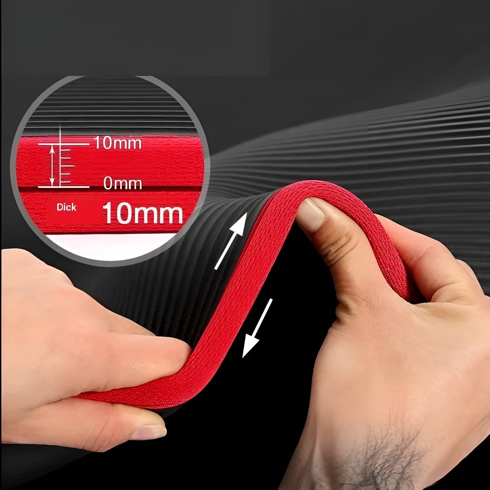 Sklisikker Yogamatte – Ekstra Tykk og Skånsom mot Ledd | Perfekt for Hjem og Studio