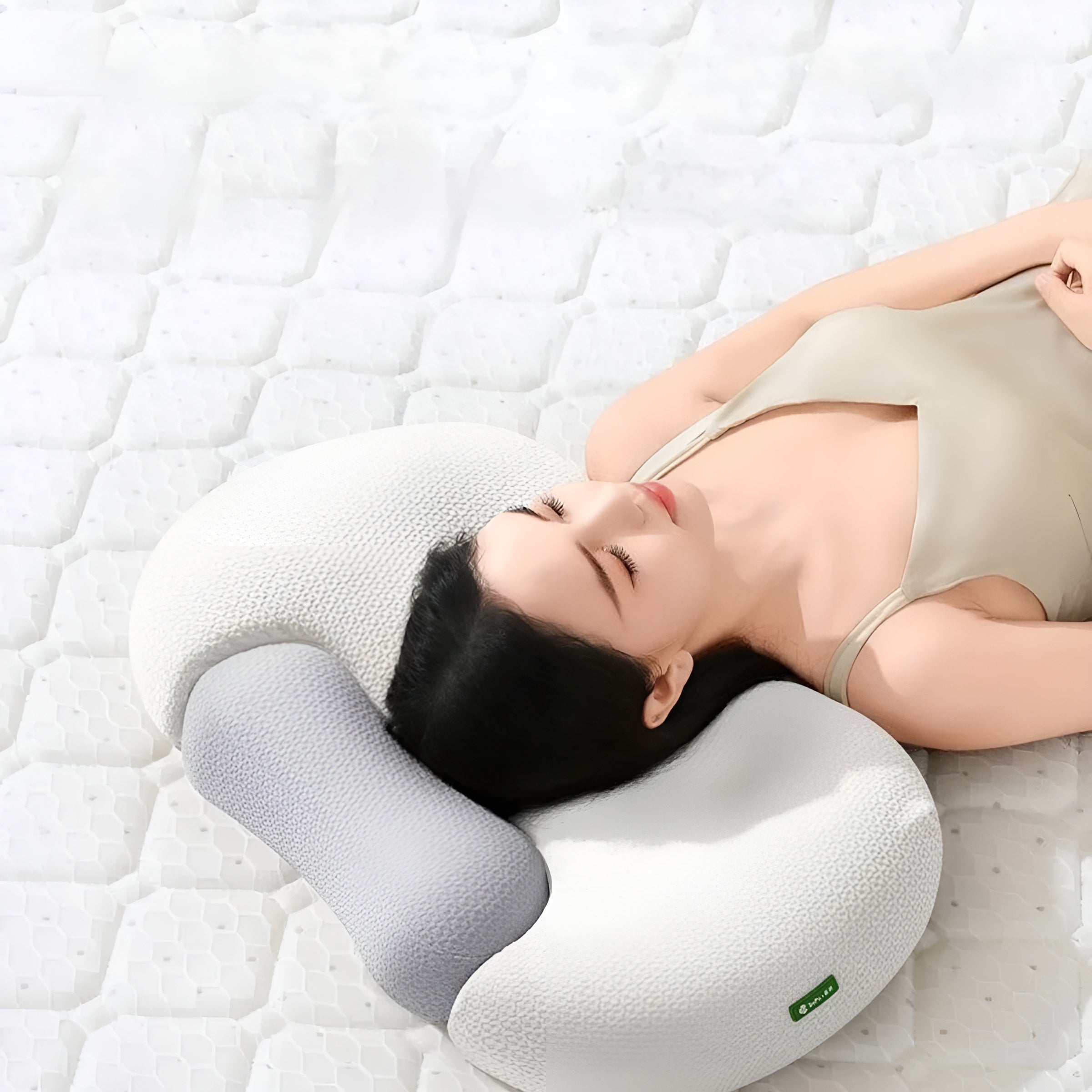 Nackenkissen aus Memory-Schaumstoff – Ergonomisches orthopädisches Konturstützkissen Bettkissen zur Linderung von