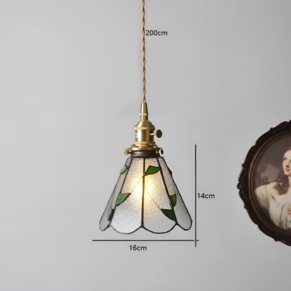 Europeisk Vintage Pendellampe – Stilig LED-pendellampe i tre og kobber | Med glasskuppel i design for stue og spisestue