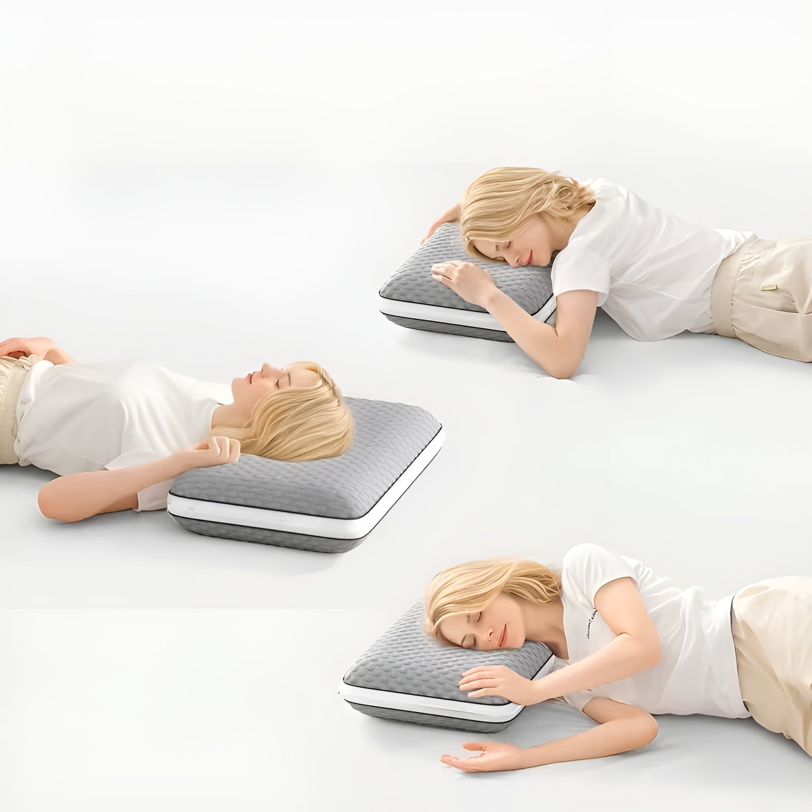 Soveunderlag Av Minne-skum – Ergonomisk Og Mykt | Perfekt For De Som Sover På Ryggen Eller Siden, Med Vaskbart Trekk