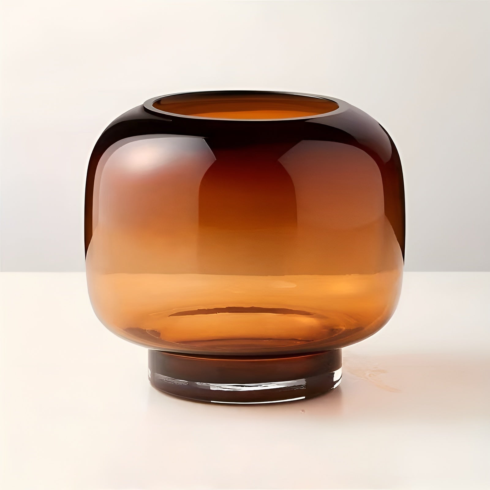 Håndblåst Glassvase – Minimalistisk Og Dekorativ | Gjennomsiktig Design For Blomster Hydroponikk Og Moderne Hjem
