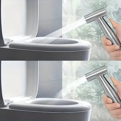 Dusjhode-sett i Rustfritt Stål – Høyt Trykk og Bidet Hånddusj | Moderne Baderomstilbehør med Omstiller