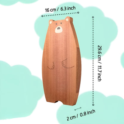 Skjærebrett i Massivt Tre – Lekent Design i Ekornform | Holdbart og Trygt for Mat