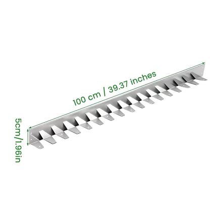 Bedkant i Metall (5-pakning) – Værbestandig og Enkel Montering | Perfekt for Hage Plen og Blomsterbed - 100cm × 4.98cm