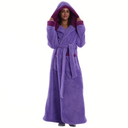 Lang Hettebadekåpe – Myk og Varm | Perfekt for Hjemmebruk og Reise
