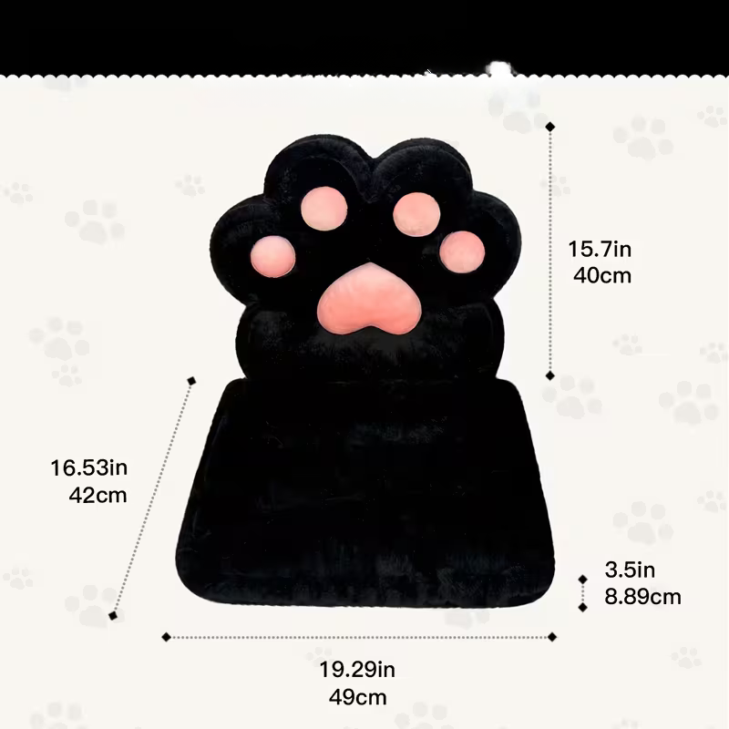 L-formet Kattepotepude – Myk og Koselig | Perfekt for Gamingstol og Sofa