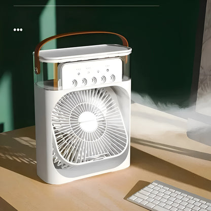 Mobil Klimaanlegg – Kjøling, Fukting Og Vifte | 3-i-1 Med Stemningsbelysning