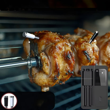 Kabelloses Grillthermometer mit 2 Sonden – Exakte Temperaturmessung | Perfekt für Fleisch & BBQ