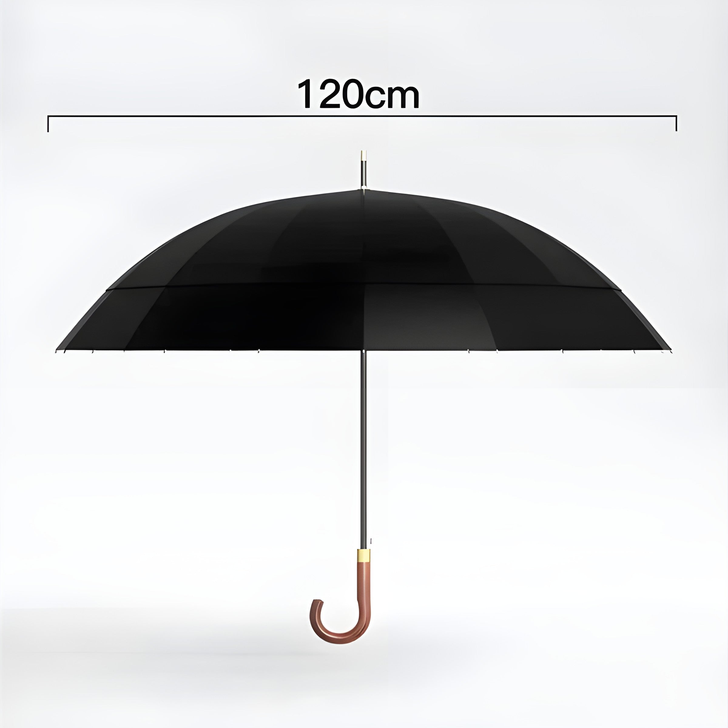 Paraply i Japansk Stil – 120 cm, Trehåndtak | Elegant Langt Design