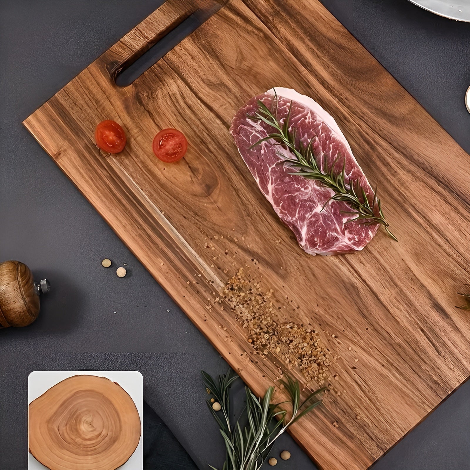 Schneidebrett-Set aus Massivholz (3-teilig) – Robust und Messerschonend | 3 Größen, Natürlich und Plastikfrei