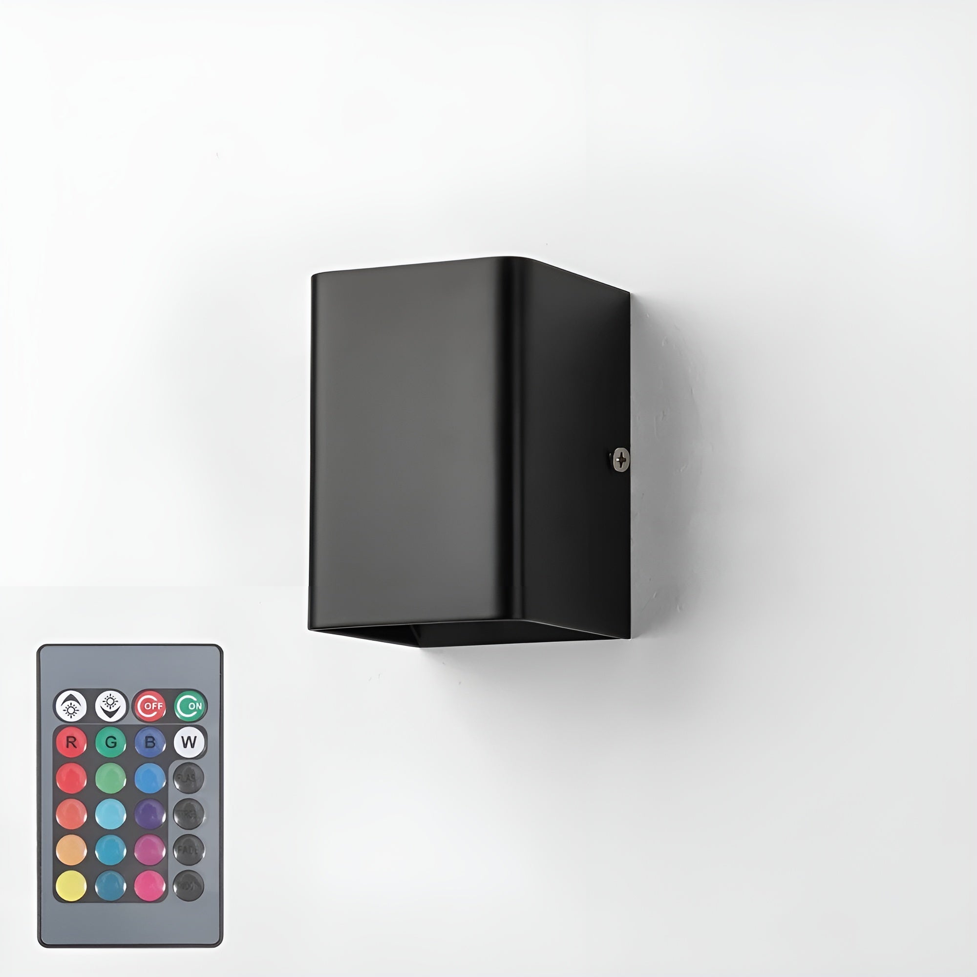 Led-vegglampe Med Rgb-lys – Stemningsfull Opp-ned Veggbelysning Med Fjernkontroll