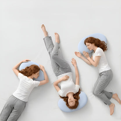 Cloud Ergonomisk Nakkepute – Pustende Og Kjølig | Perfekt For De Som Sover På Siden Eller På Magen, Egnet For Bruk Hele Året