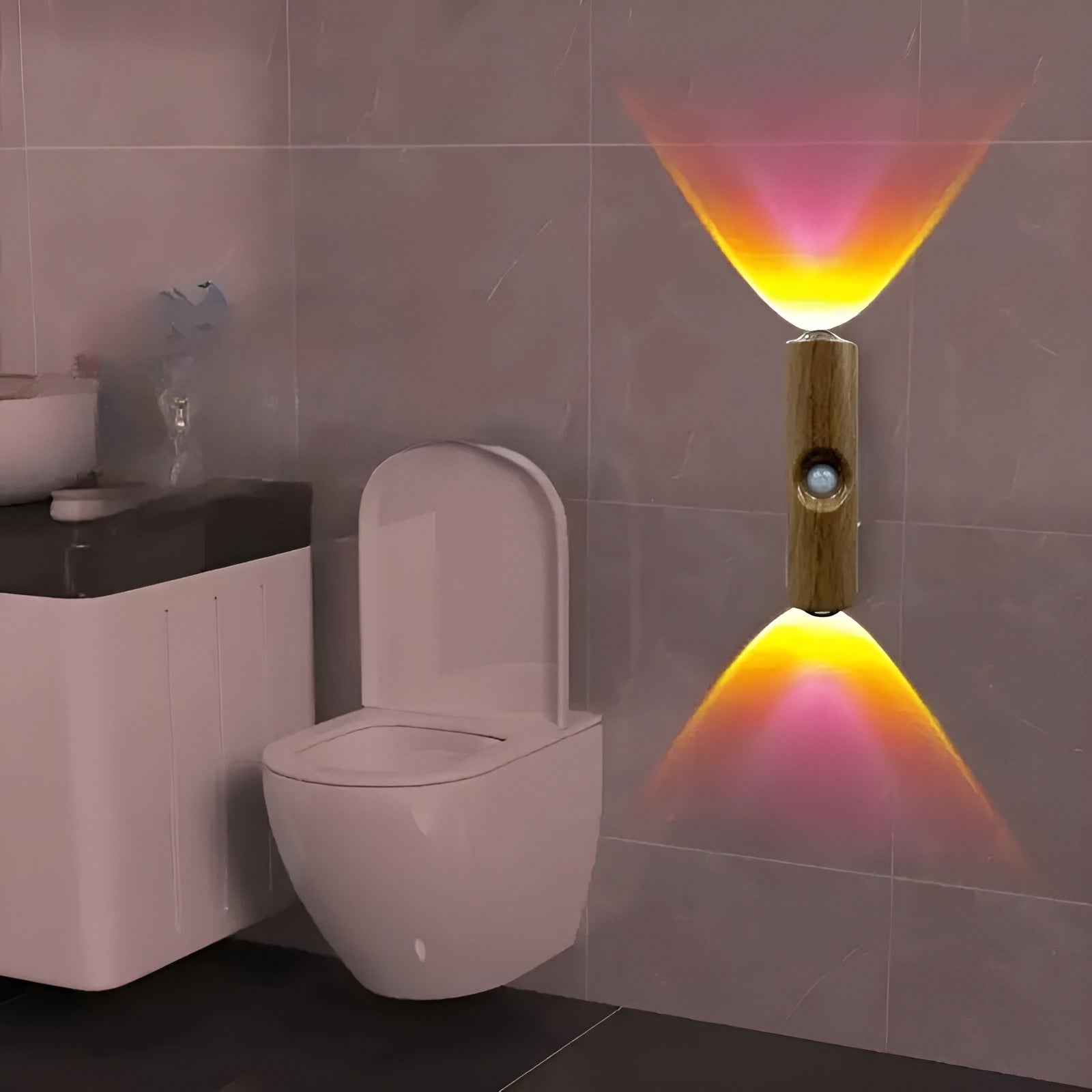 Led-nattlys Med Bevegelsessensor (6-pk) – Dimmbar & Rgb | Usb-lading, 3 Lysfarger, Perfekt For Gang, Trapp Og Stue