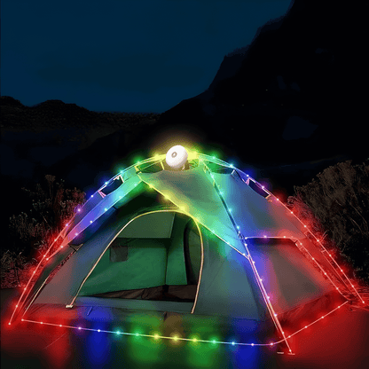 Snolys – Vanntett LED Lysbånd for Telt