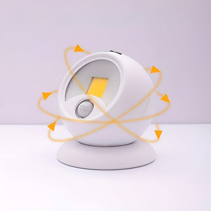 LED Nachtlicht mit Bewegungssensor – 360° Drehbarer Kopf | Magnetische Befestigung