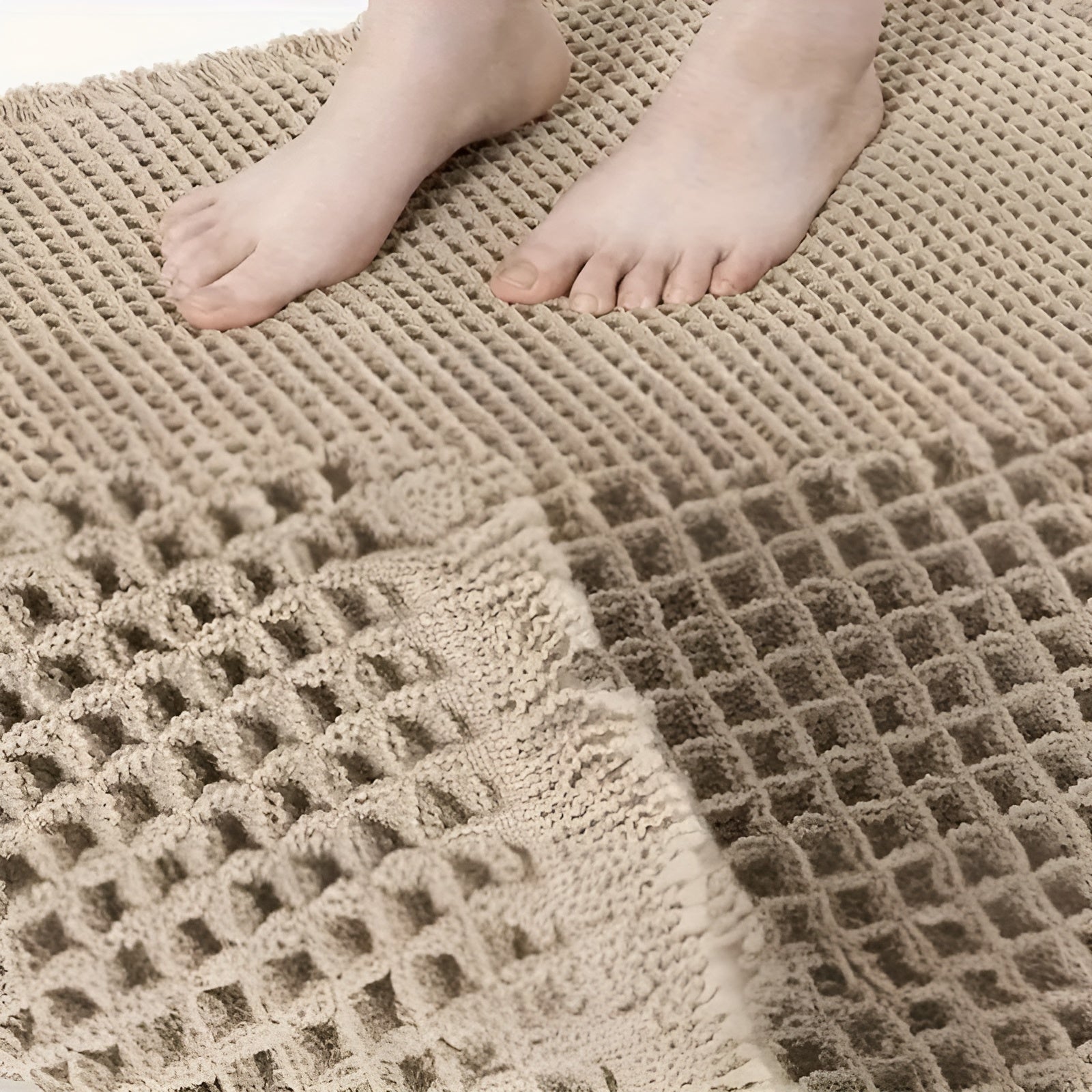 Løperteppe med Vaffelmønster – Skli­sikkert og Slitesterkt | Perfekt for Hjemmet