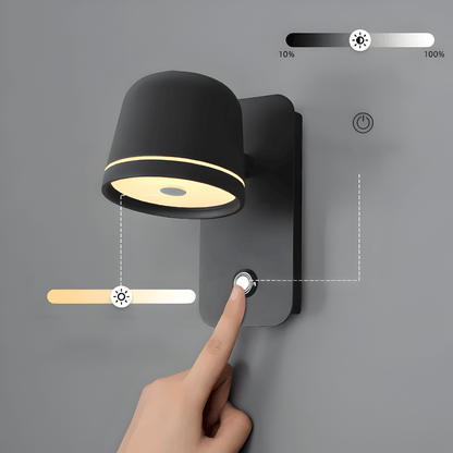 Runar – Vegglampe med Justerbar LED og Touch-Bryter