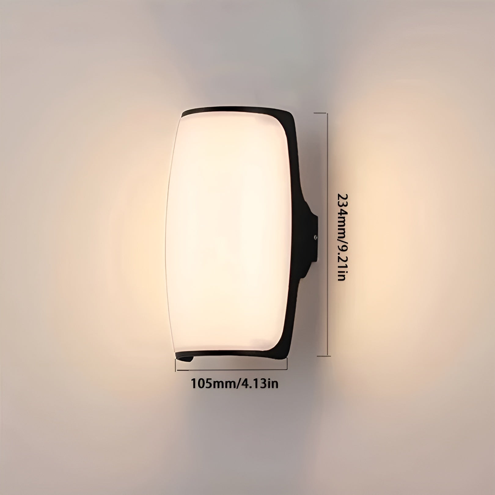 LED Utendørs Vegglampe – Vanntett med Bevegelsessensor | Ideell for Hage, Terrasse og Innkjørsel