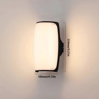 LED Utendørs Vegglampe – Vanntett med Bevegelsessensor | Ideell for Hage, Terrasse og Innkjørsel