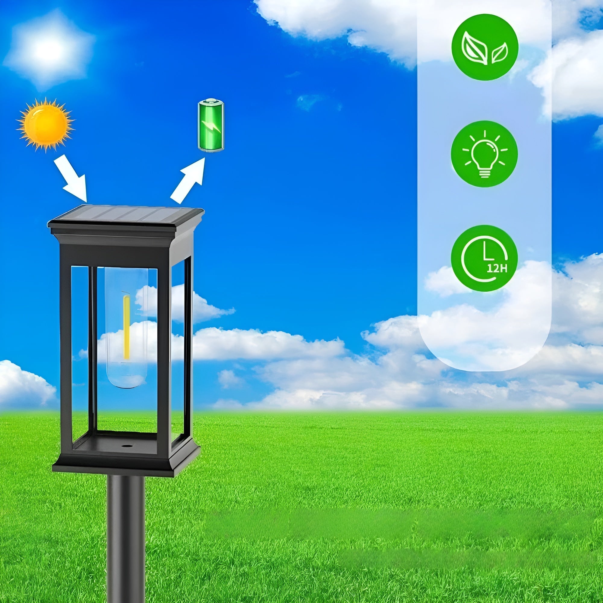 Solcellelampe til Hage – Dekorativt Lys for Koselig Stemning | Perfekt for Terrasse og Hage