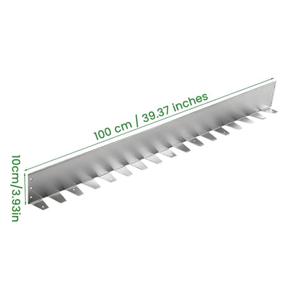 Bedkant i Metall (5-pakning) – Værbestandig og Enkel Montering | Perfekt for Hage Plen og Blomsterbed - 100cm × 9.98cm