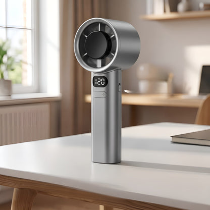 Håndvifte Med Digitalt Display – Usb-oppladbar Og Trinnløst Justerbar