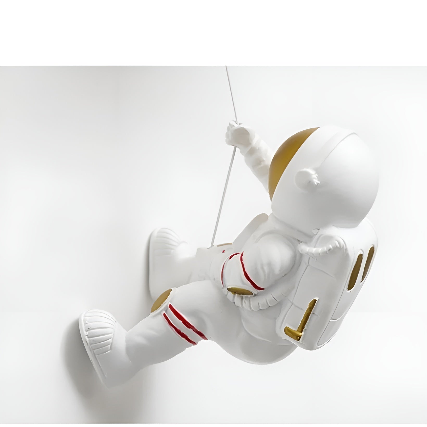 Astronaut Vegglampe – Dekorativ Lampe med Planet og Glasskule | Perfekt for Barnerom og Nattbord