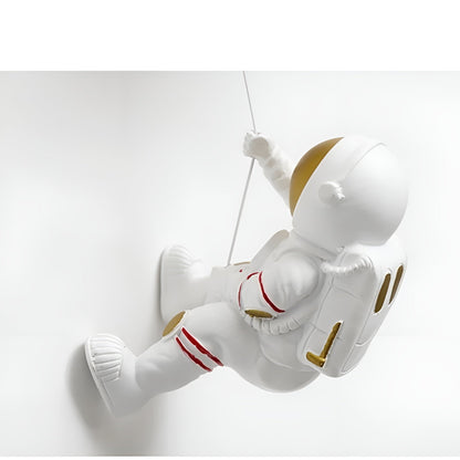 Astronaut Vegglampe – Dekorativ Lampe med Planet og Glasskule | Perfekt for Barnerom og Nattbord