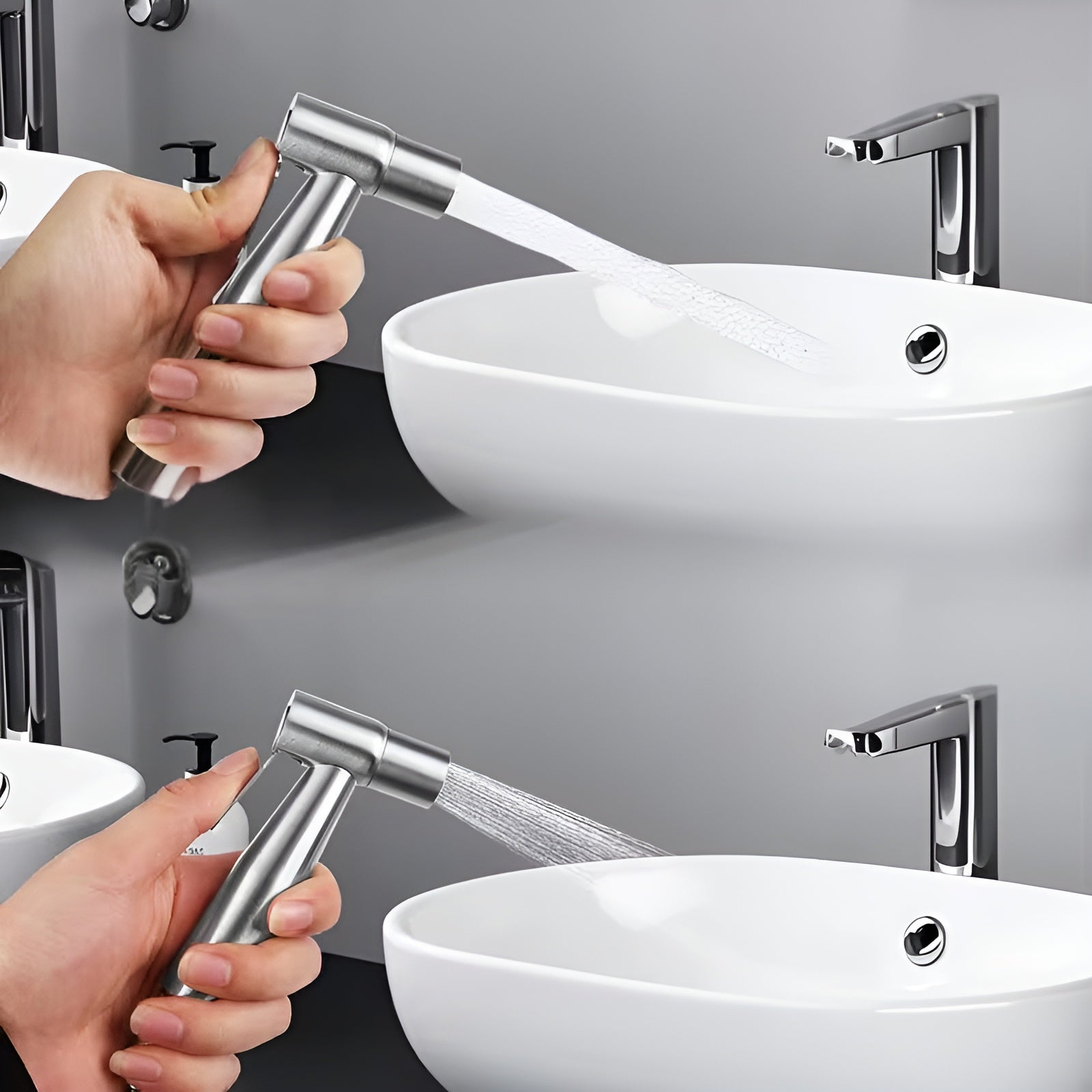 Bidet Hånddusj Sett – Hygienisk og Allsidig | Rustfritt Stål for Bad og Toalett
