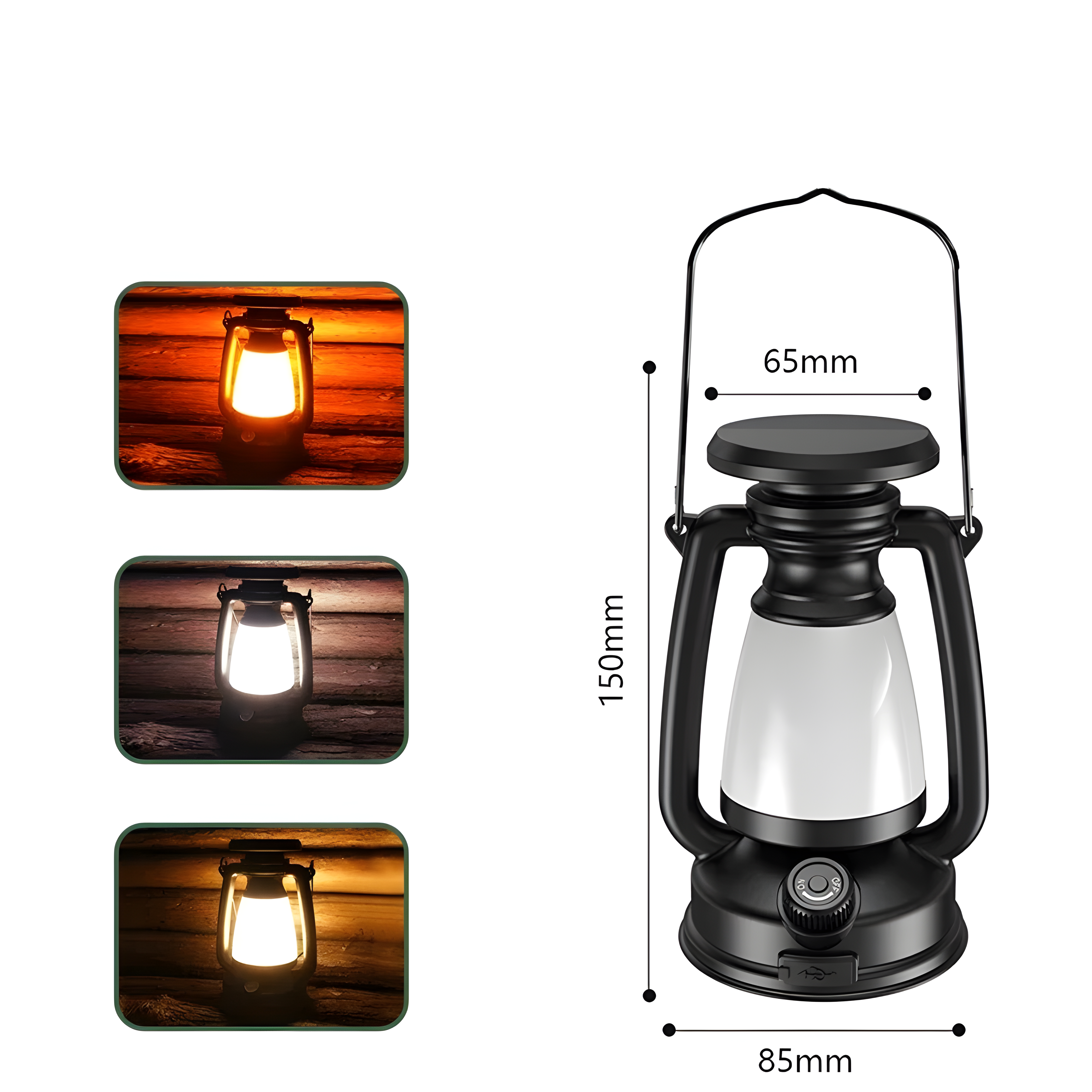 Ribla – Campinglampe Med 3 Lysmoduser (Usb-oppladbar)