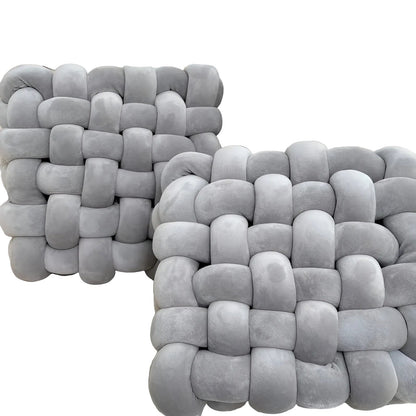 Knutedekorputer i 2-pakning – Myke og Dekorative | Perfekt for Sofa, Seng og Stue