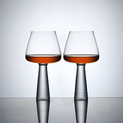 Rødvinsglass i Krystall (2-pakning) – Elegant og Luksuriøst | Perfekt til Gave og Middagsselskaper - Rødvinsglass