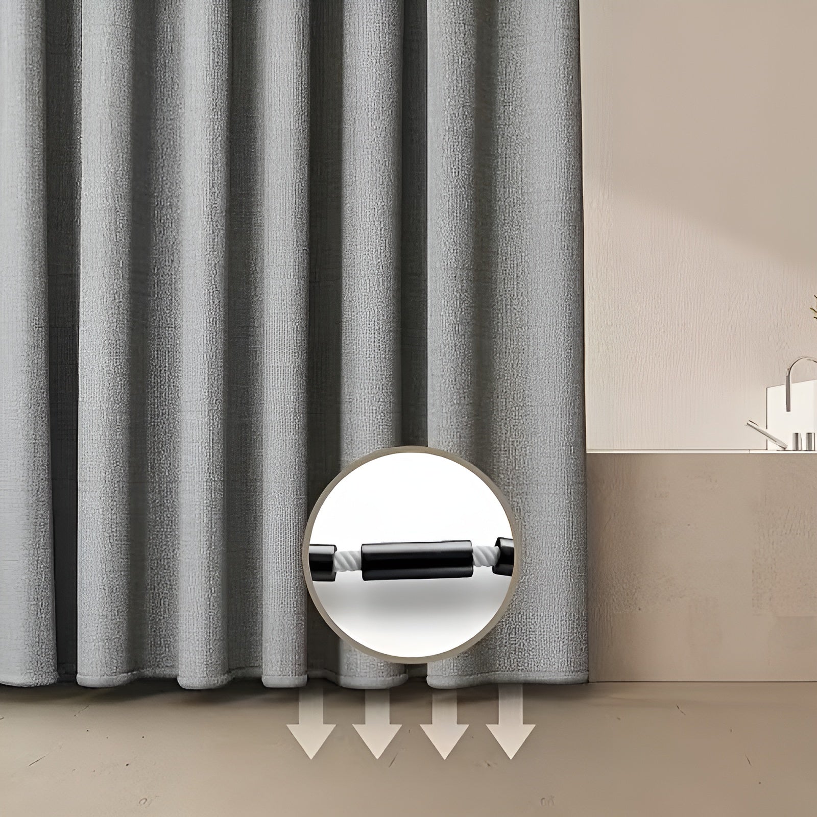 Dusjforheng i Polyester – Vannavvisende og Vaskbart | Moderne Design til Badet