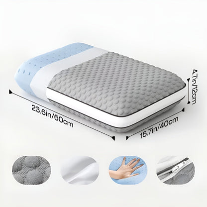 Soveunderlag Av Minne-skum – Ergonomisk Og Mykt | Perfekt For De Som Sover På Ryggen Eller Siden, Med Vaskbart Trekk