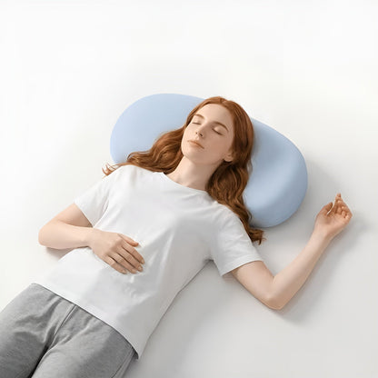 Cloud Ergonomisk Nakkepute – Pustende Og Kjølig | Perfekt For De Som Sover På Siden Eller På Magen, Egnet For Bruk Hele Året