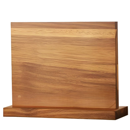 Dobbeltsidig Magnetisk Knivblokk i Tre – Plassbesparende og Praktisk | Perfekt for Kjøkken og Restaurant