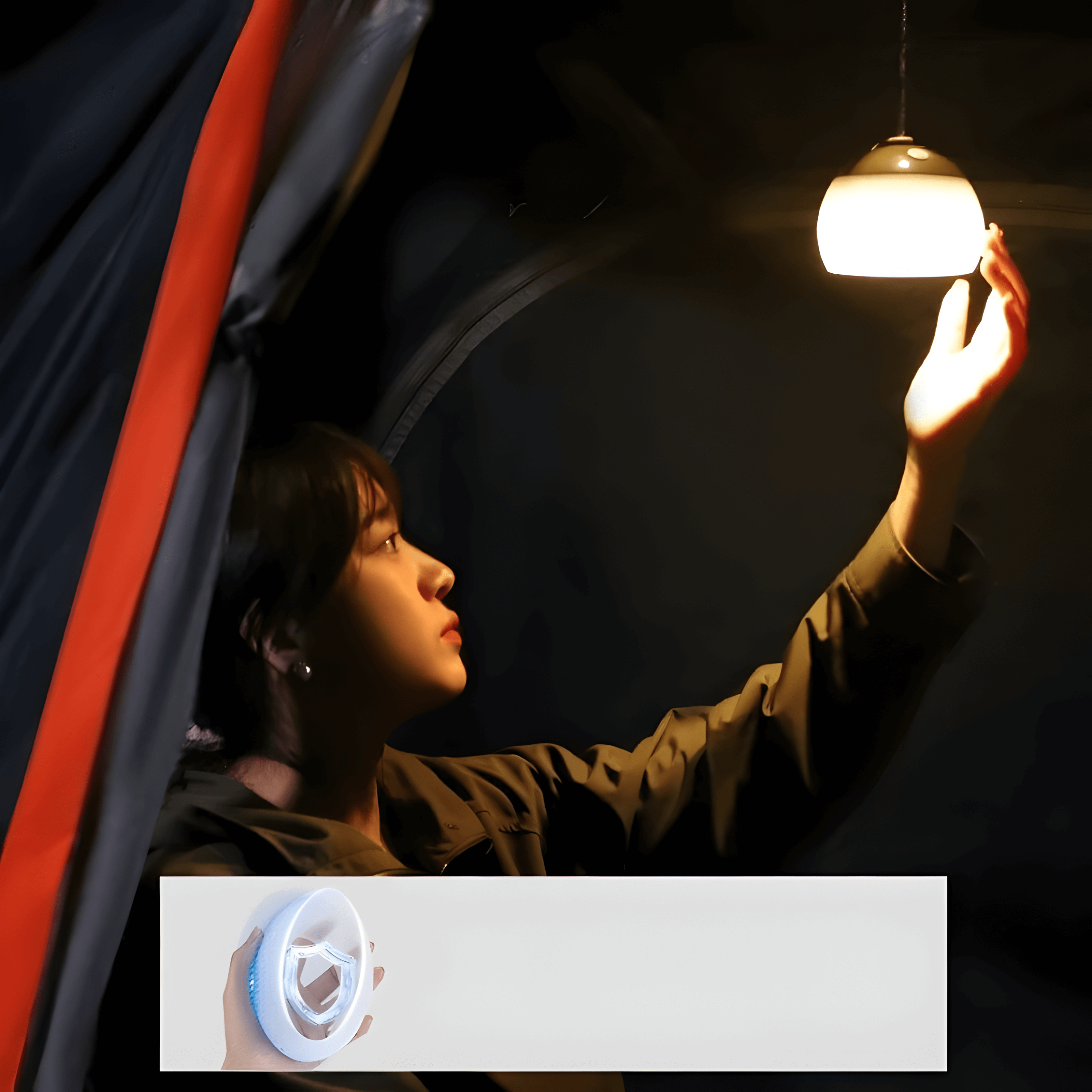 Krona – LED Hengelampe til Camping, Oppladbar