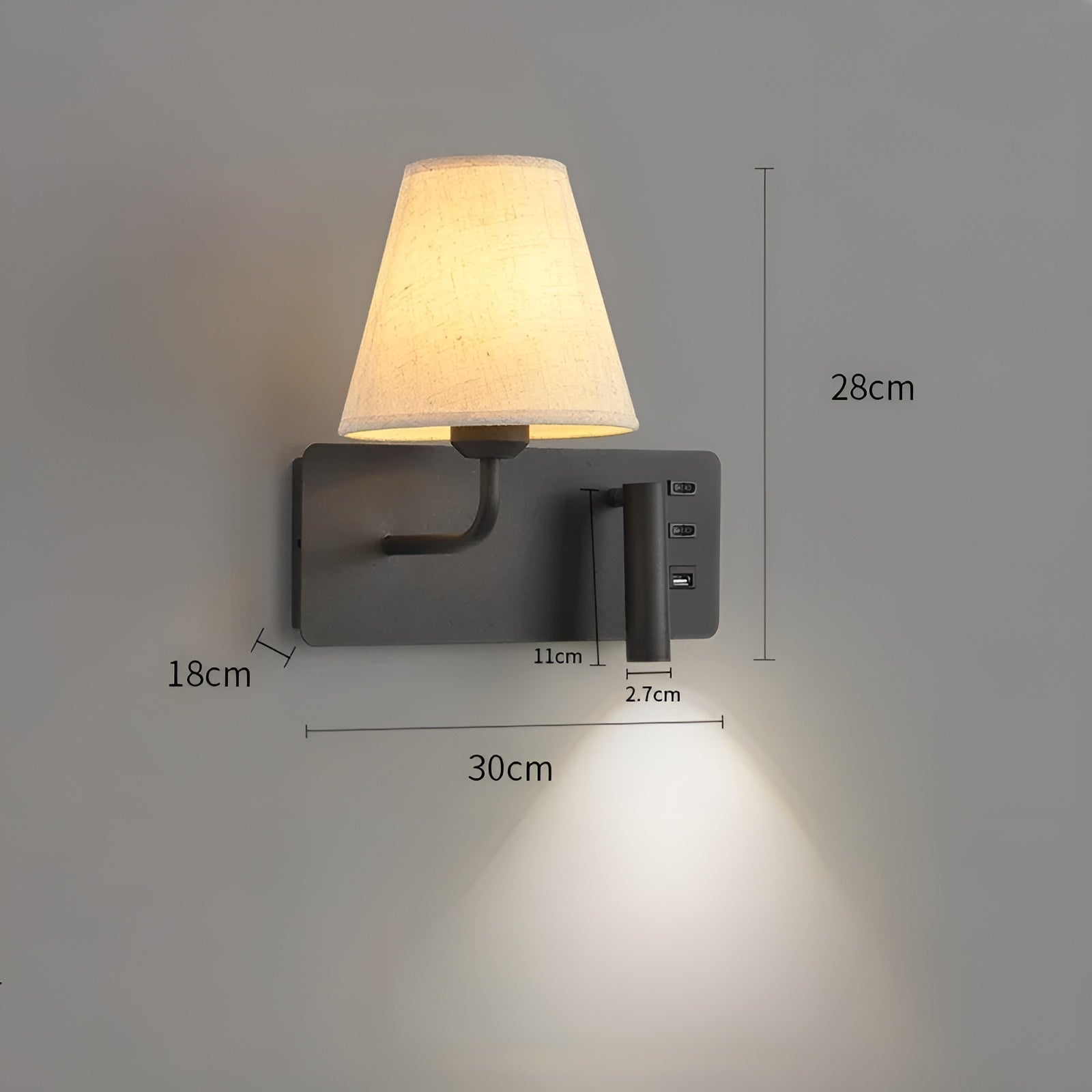 Leselampe med Stearinlys-Effekt – Varmt og Dekorativt Lys | Perfekt for Soverom og Seng