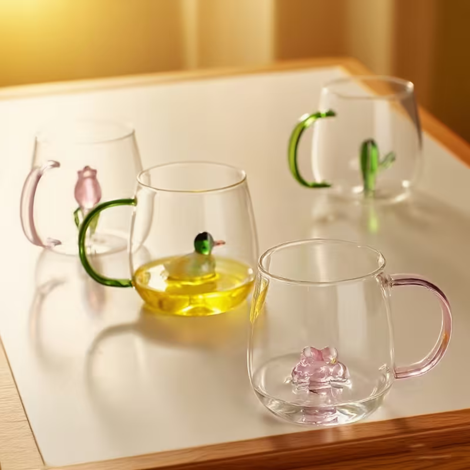 3D Drikkeglass med Dyremotiv – Dekorativt og Lekent | Laget i Slitesterkt Borosilikatglass