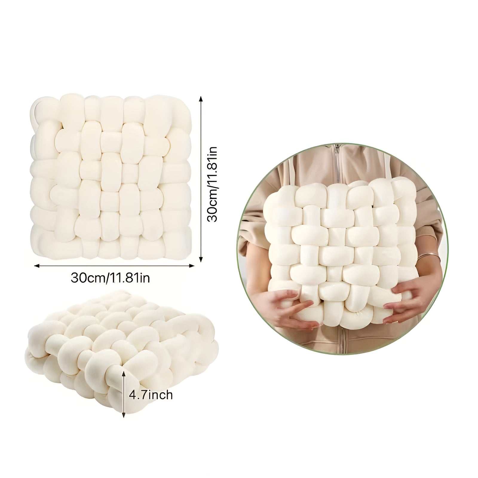 Knutedekorputer i 2-pakning – Myke og Dekorative | Perfekt for Sofa, Seng og Stue