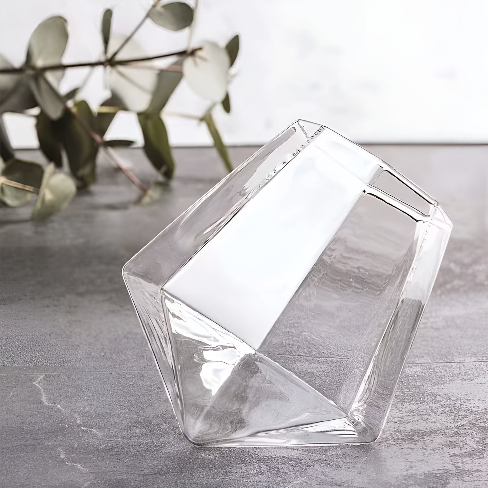 Whiskyglass-sett (4–6 stk.) – Elegant Diamantdesign uten Stilk | Perfekt for Whisky Vin og Cocktails - Sett med glass