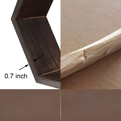 Hexagon Vegghyller (5-pk) – Dekorative og Plassbesparende | Tre Perfekt for Stue og Soverom - Vegghyller