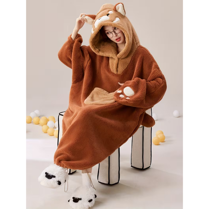 Hettepledd for Dame – Ekstra Varmt og Koselig | Oversize Komfort for Hjemme og Utendørs