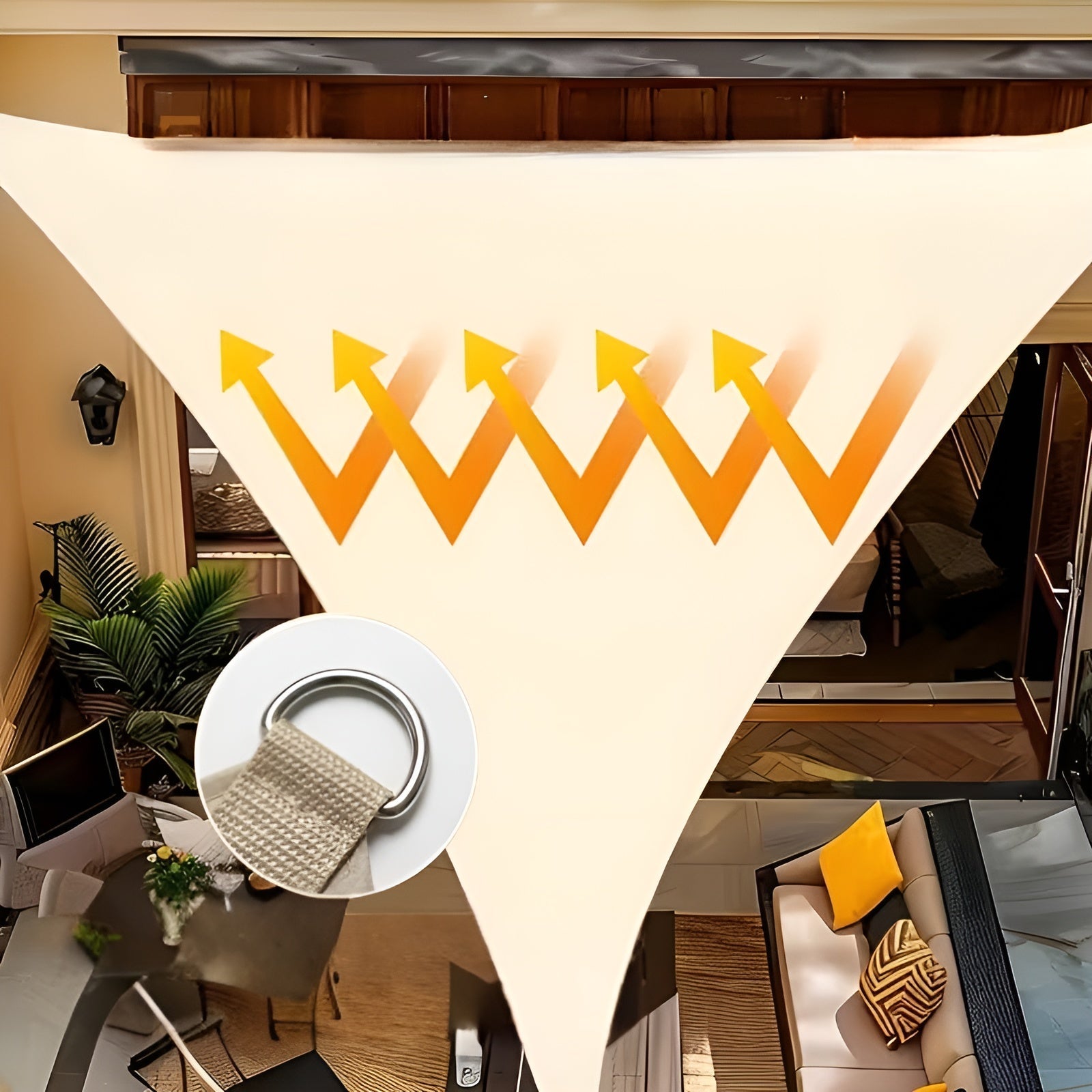 Trekantet Solseil – Uv-bestandig Innsyns- Og Solbeskyttelse For Hage, Terrasse Og Balkong