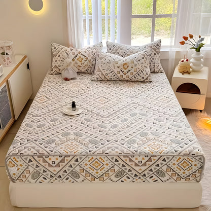 Flanell Madrassbeskytter – Ekstra Myk og Varm | Komfortabel Beskyttelse for Alle Madrasser - 90cm*200cm / Flerfarget