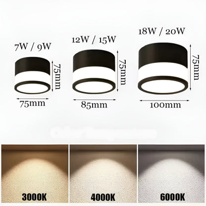 Dimmbares LED-Deckenspot – Blendfreies Licht | Dekorative Macaron-Leuchte für Wohn- und Schlafzimmer